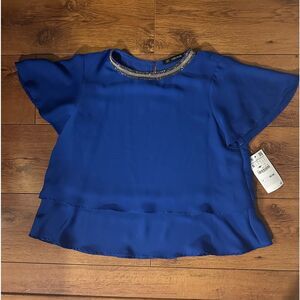 NWT Zara Basic embellished top -S